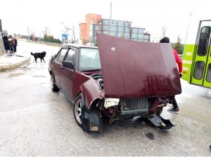 Köpeğe çarpmamak için ölümden döndüler