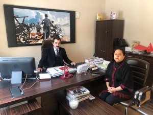 Kaymakam Akköz'den İlçe Tarım ve Orman Müdürü Sırakaya'ya ziyaret