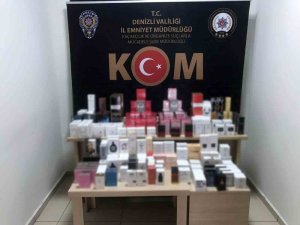 Denizli’de 238 adet kaçak parfüm ele geçirildi