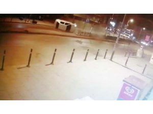 Bağdat Caddesi’nde otomobilin takla attığı kazanın yeni görüntüleri ortaya çıktı