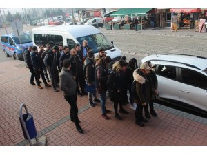 PKK/KCK’nın eylem ve faaliyetlerine katıldıkları iddia edilen 9 kişi adliyede