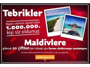 130 bin kişi ücretsiz Maldivler tatiline inandı