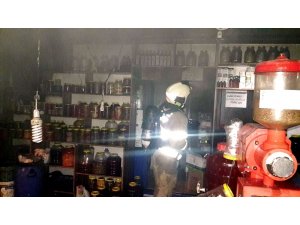 Markette korkutan yangın
