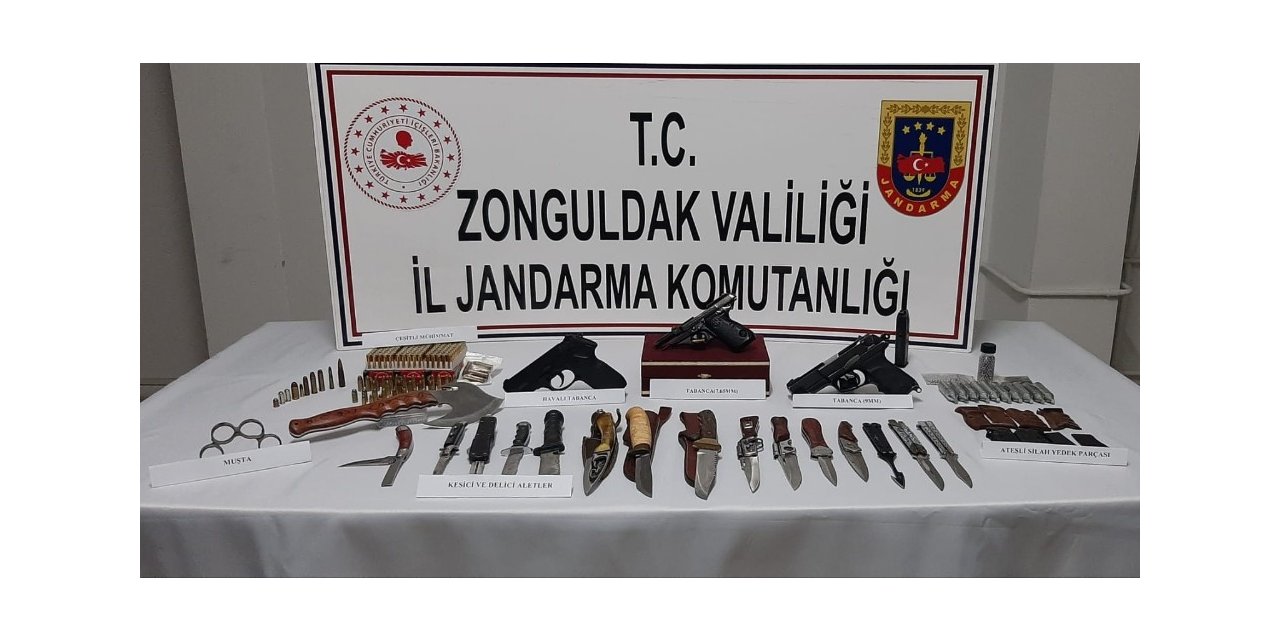 Zonguldak’ta silah kaçakçılığı operasyonu