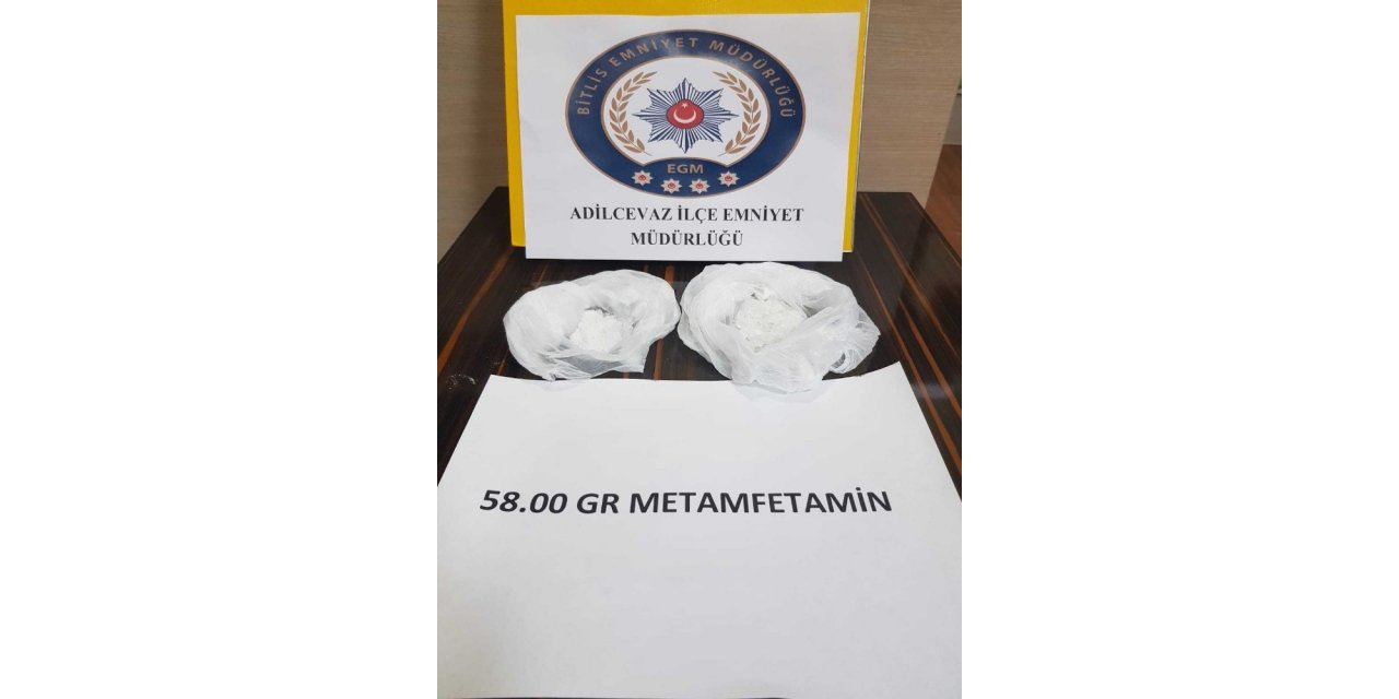 Adilcevaz’da metanfetamin ele geçirildi