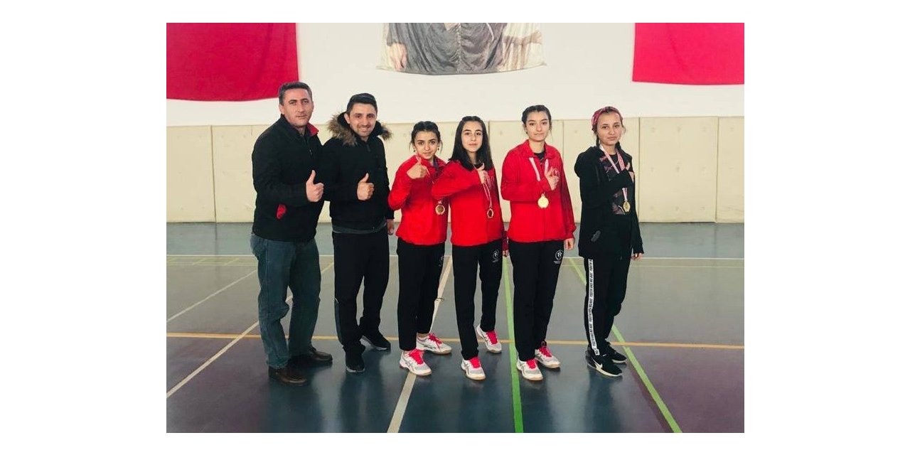 Badminton bölgesi birincisi Hafik oldu