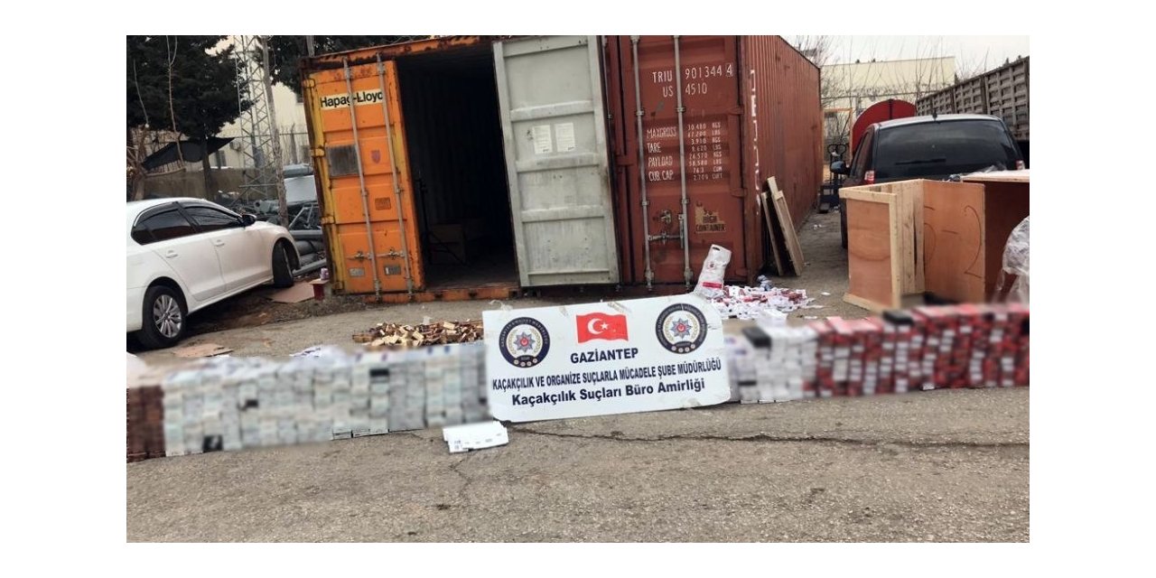 Kargo aktarım merkezinde 11 bin paket kaçak sigara ele geçirildi