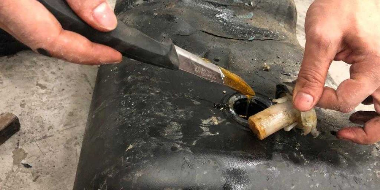 Yakıt deposunda 115 kilogram kaçak bal ele geçirildi