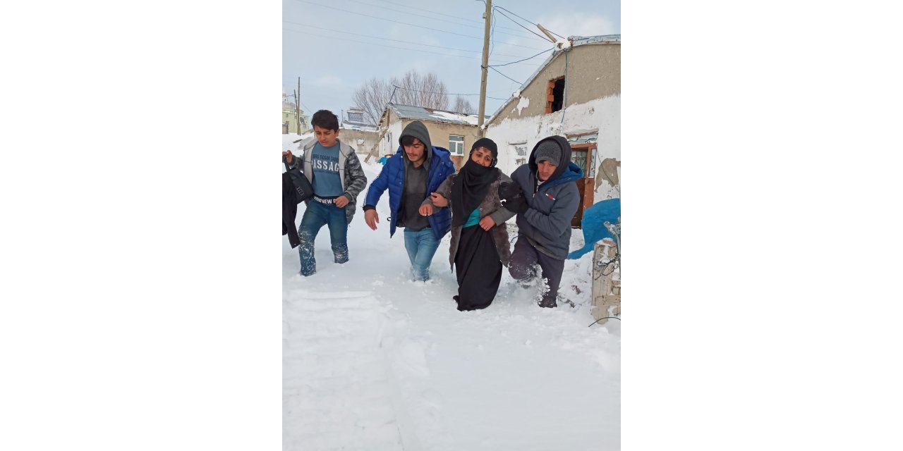 112 Acil Servis ekipleri kara kışta hastalara "Hızır" gibi yetişti