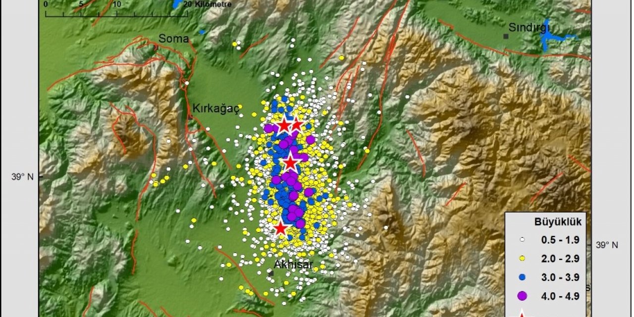 Manisa’da 28 günde 3 bin 774 deprem kaydedildi