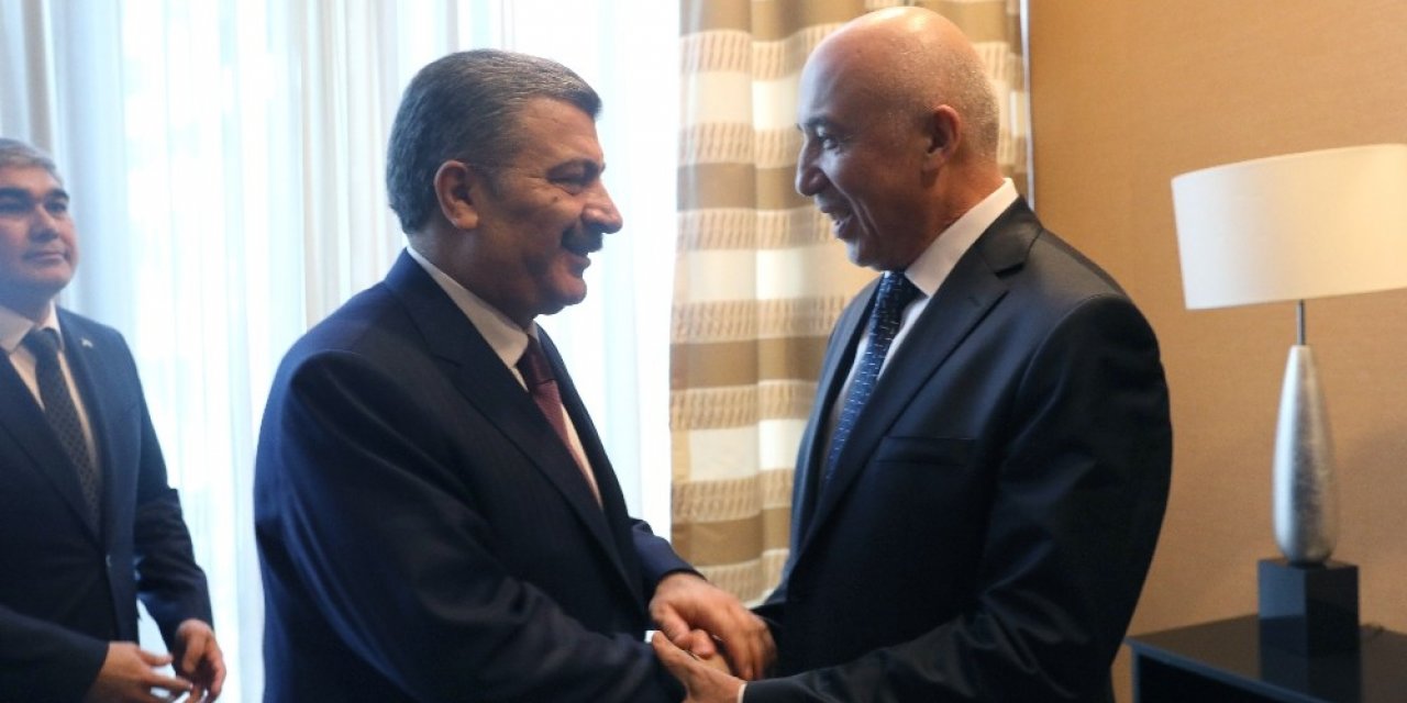 Bakan Koca, Özbekistan Sağlık Bakanı Shadmanov ile bir araya geldi