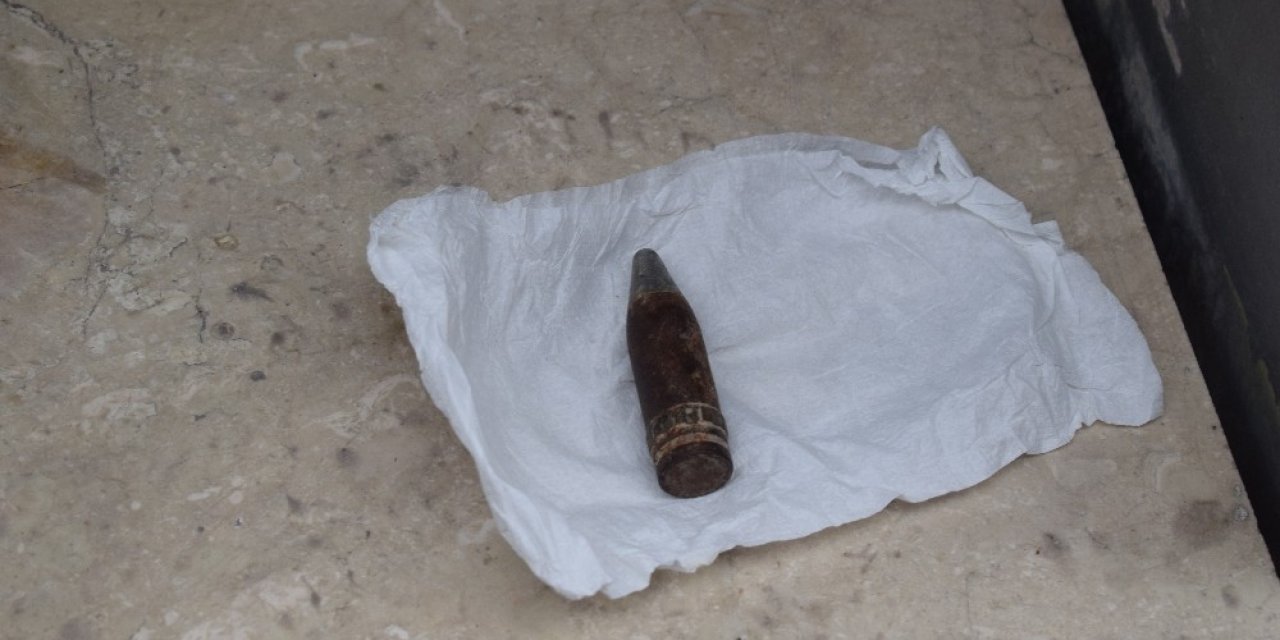 Malatya’da 30 yıl öncesine ait uçaksavar mermisi bulundu