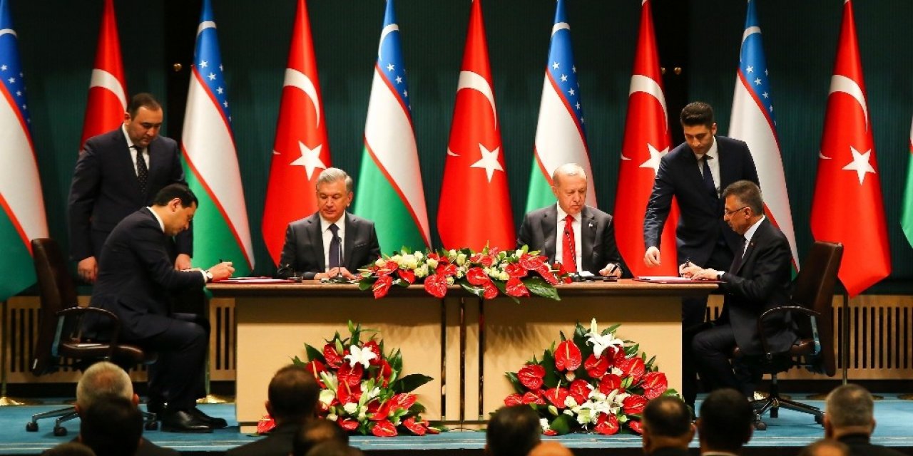 Erdoğan-Mirziyoyev ortak basın toplantısı