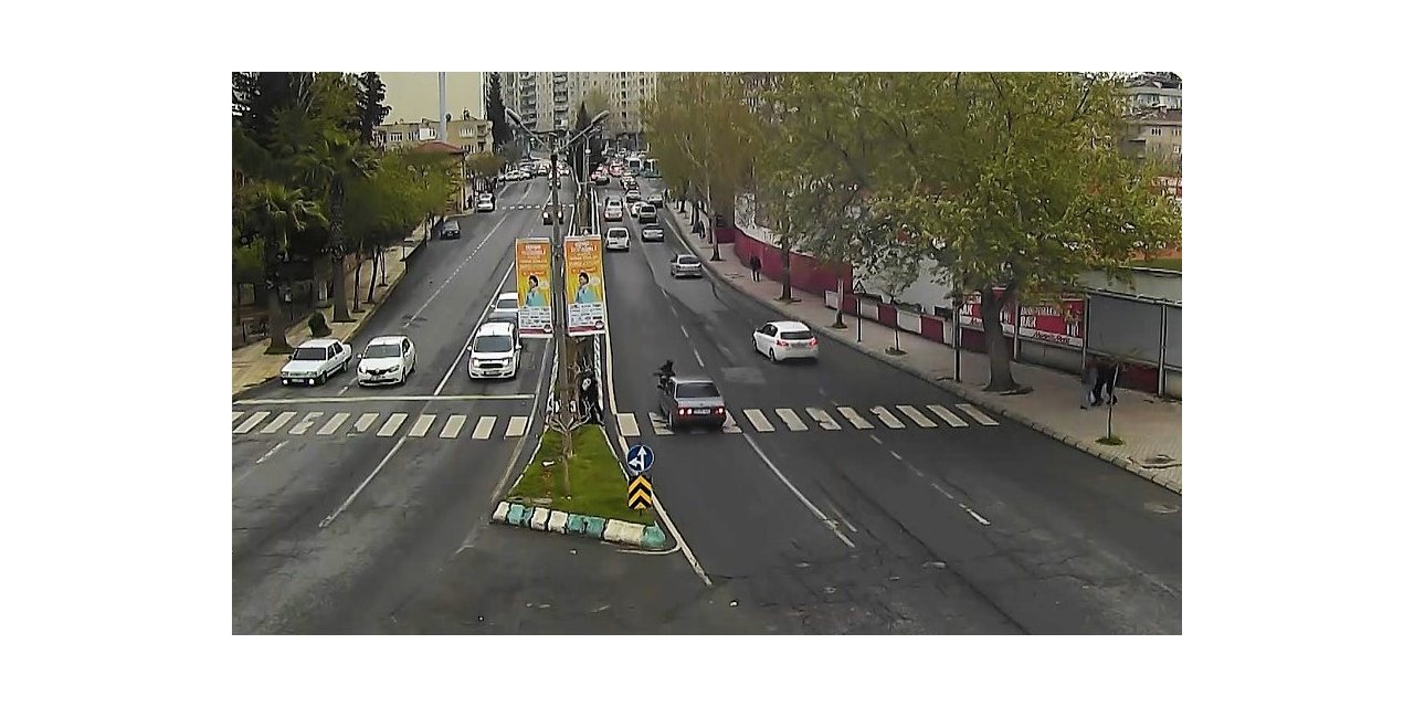 Trafik kazaları MOBESE kameralarına yansıdı