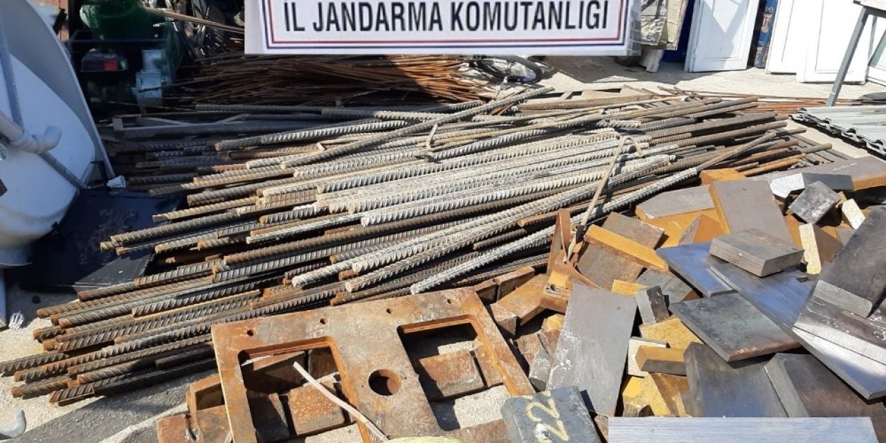 Hızlı tren inşaatı demirlerini çalan hırsızlara şok baskın