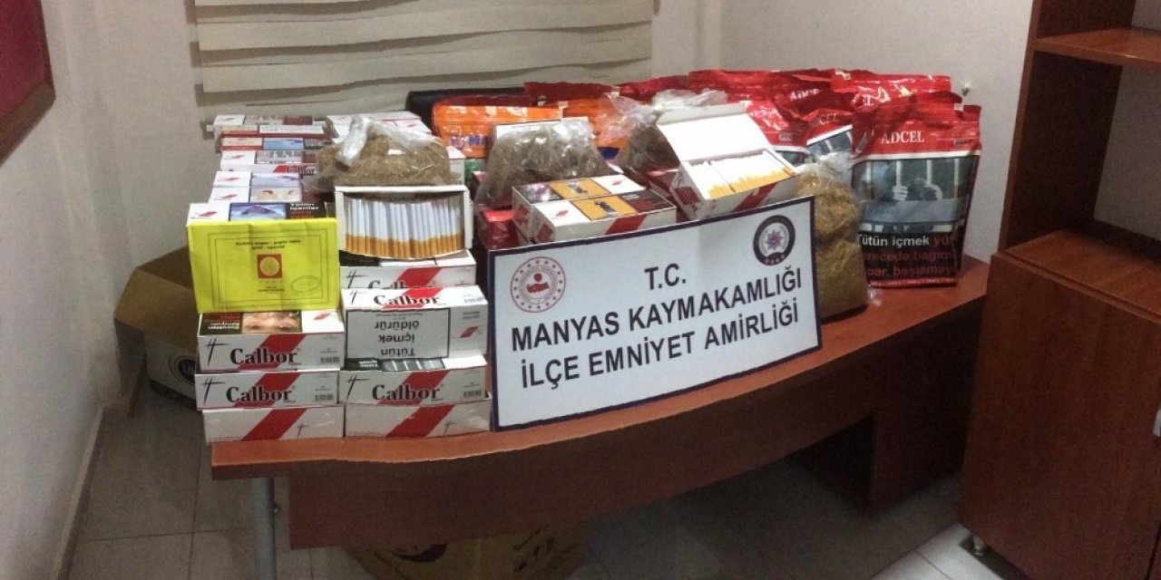 Manyas’ta kaçak tütün operasyonu