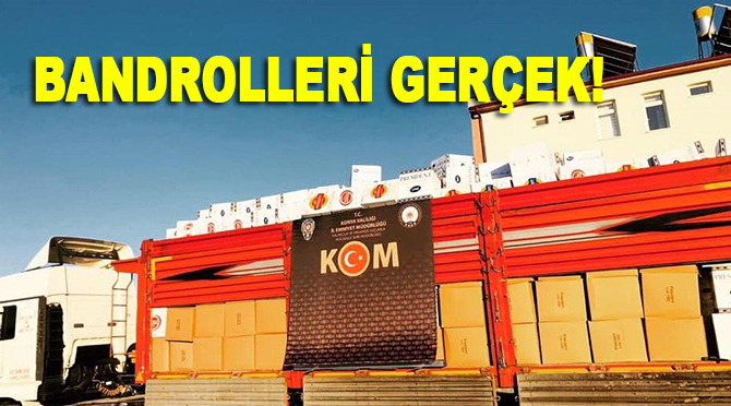 Konya’da 6 bin 810 kilogram tütüne el konuldu