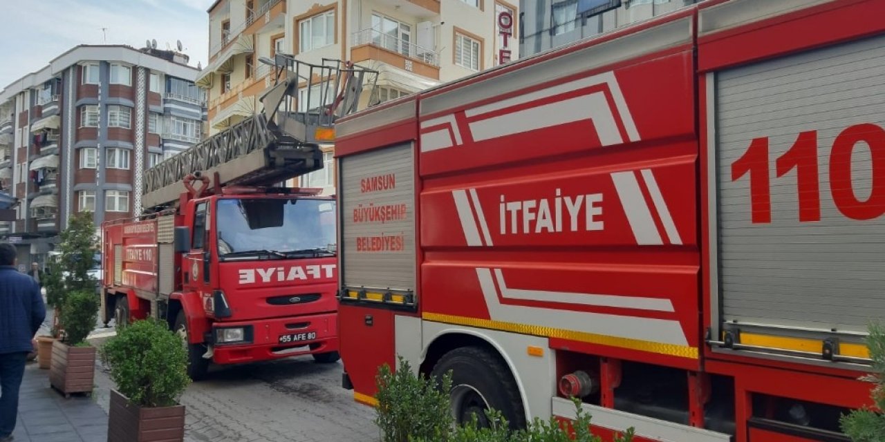 Çarşamba’da korkutan yangın