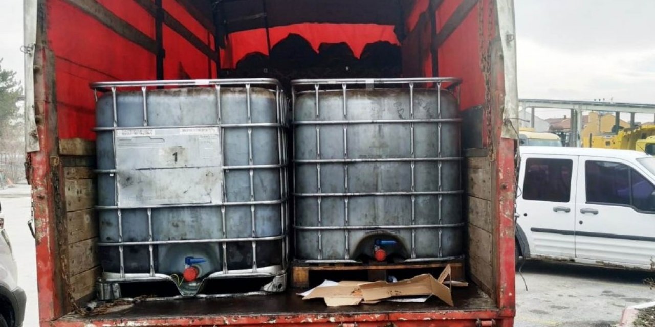 Kütahya’da 6 bin litre kaçak akaryakıt ele geçirildi