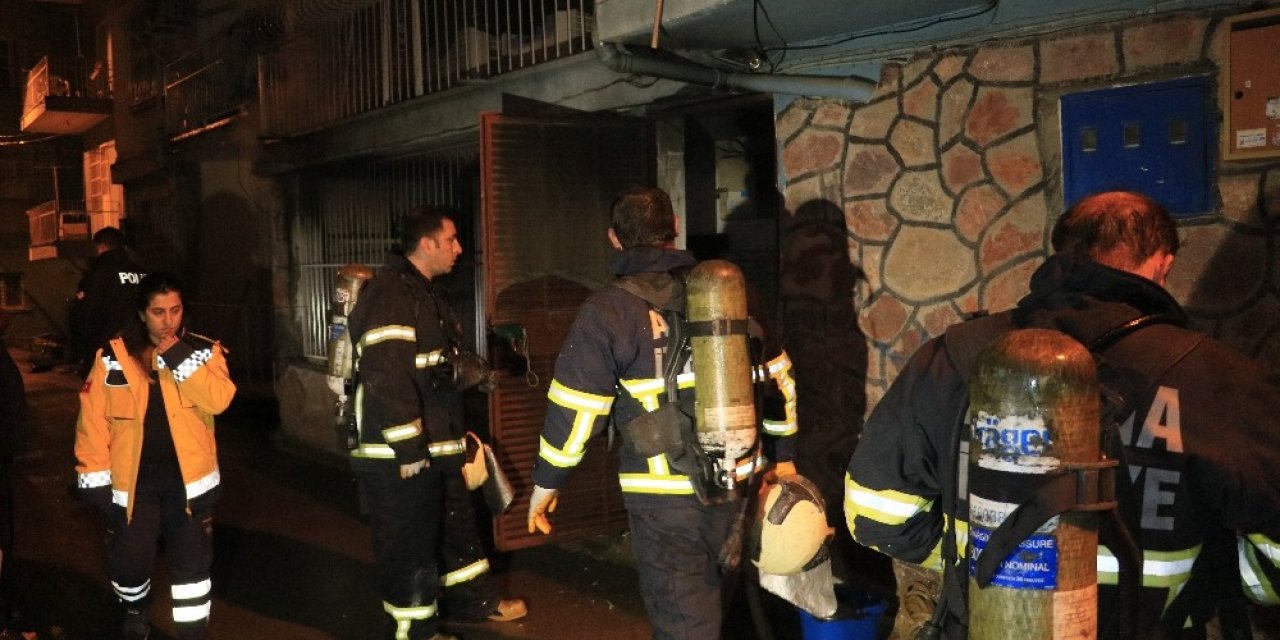 Müstakil evde elektrikli sobadan yangın çıktı