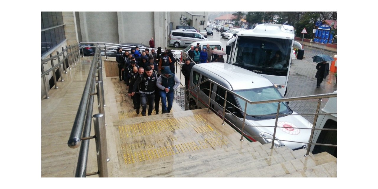 Zonguldak merkezli FETÖ operasyonu: 13 şüpheli adliyede