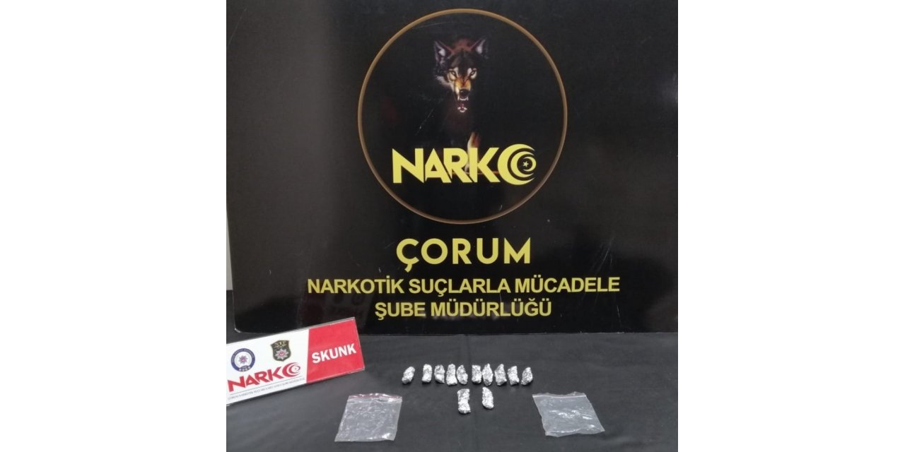 Çorum’da uyuşturucu operasyonu