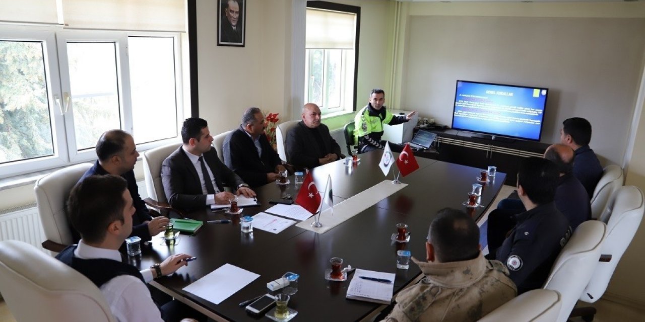 Kazalarının önlenmesine yönelik toplantısı yapıldı