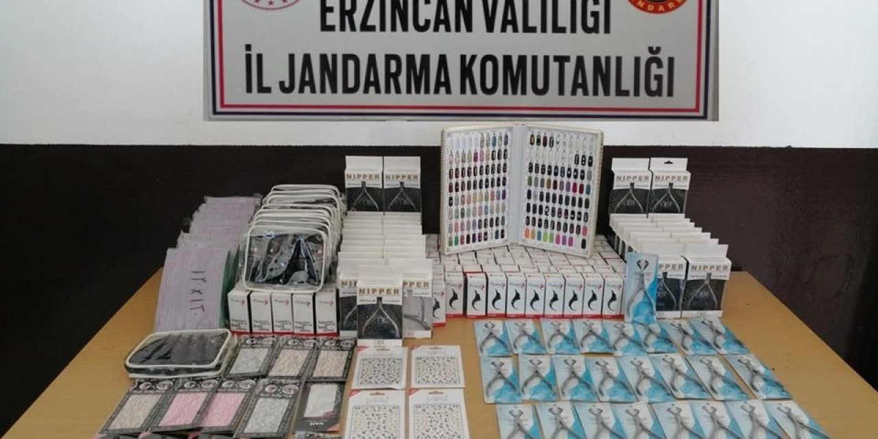 Erzincan’da gümrük kaçağı mallar ele geçirildi