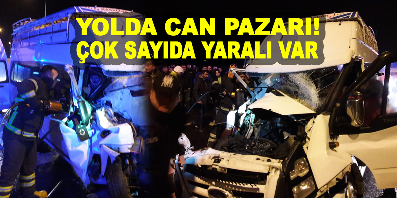Tarım işçilerini taşıyan minibüs tıra arkadan çarptı: 12 yaralı