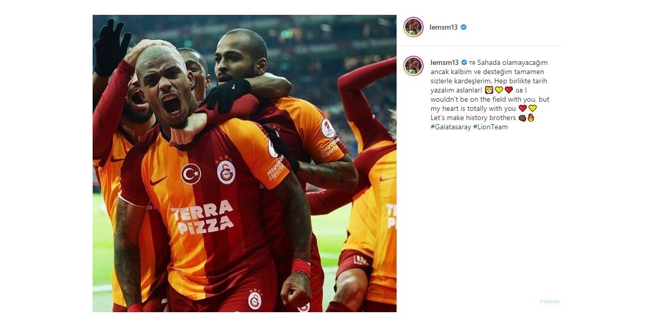 Mario Lemina: "Sahada olamayacağım ancak kalbim ve desteğim sizlerle"