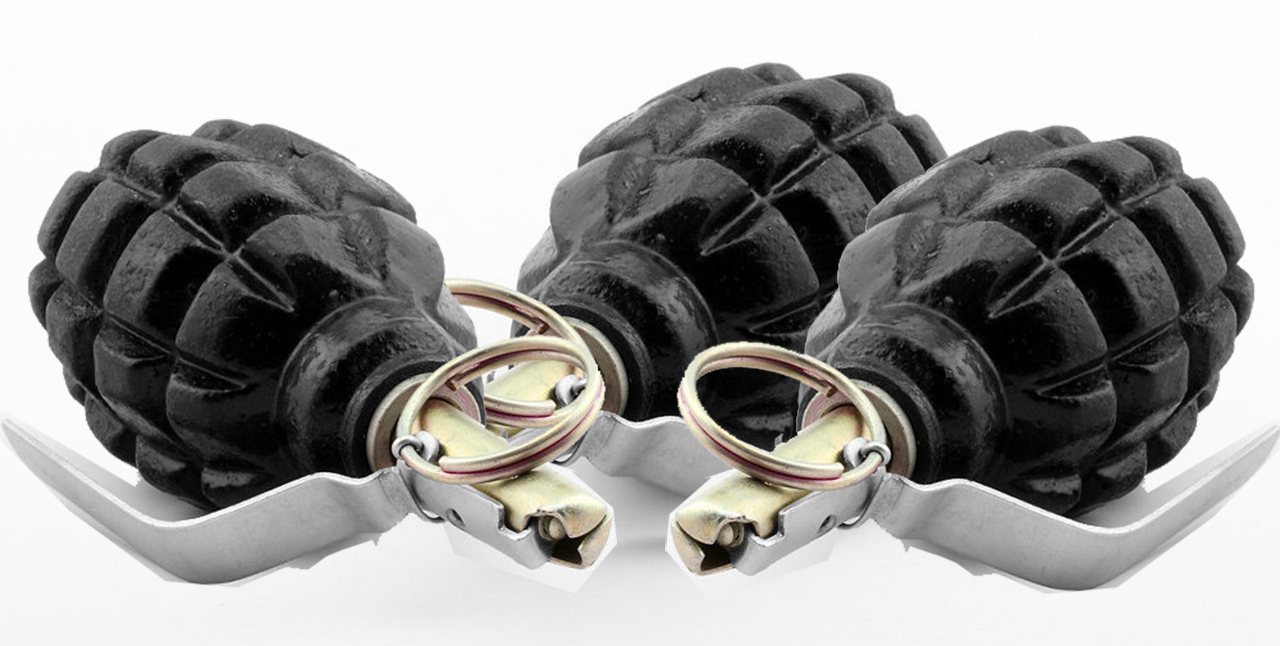 Baraj kenarında patlamamış 3 el bombası bulundu