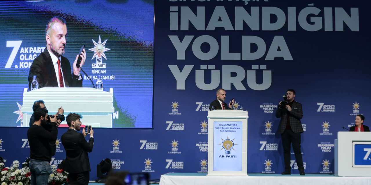 Erdoğan, AK Parti Sincan İlçe Kongresine telefonla bağlandı: