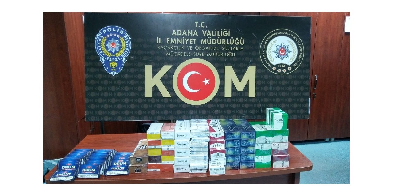 Adana’da 4 bin 410 paket kaçak sigara ele geçirildi