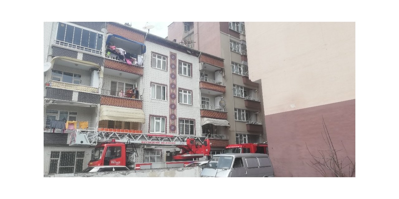 Bafra’da baca yangını