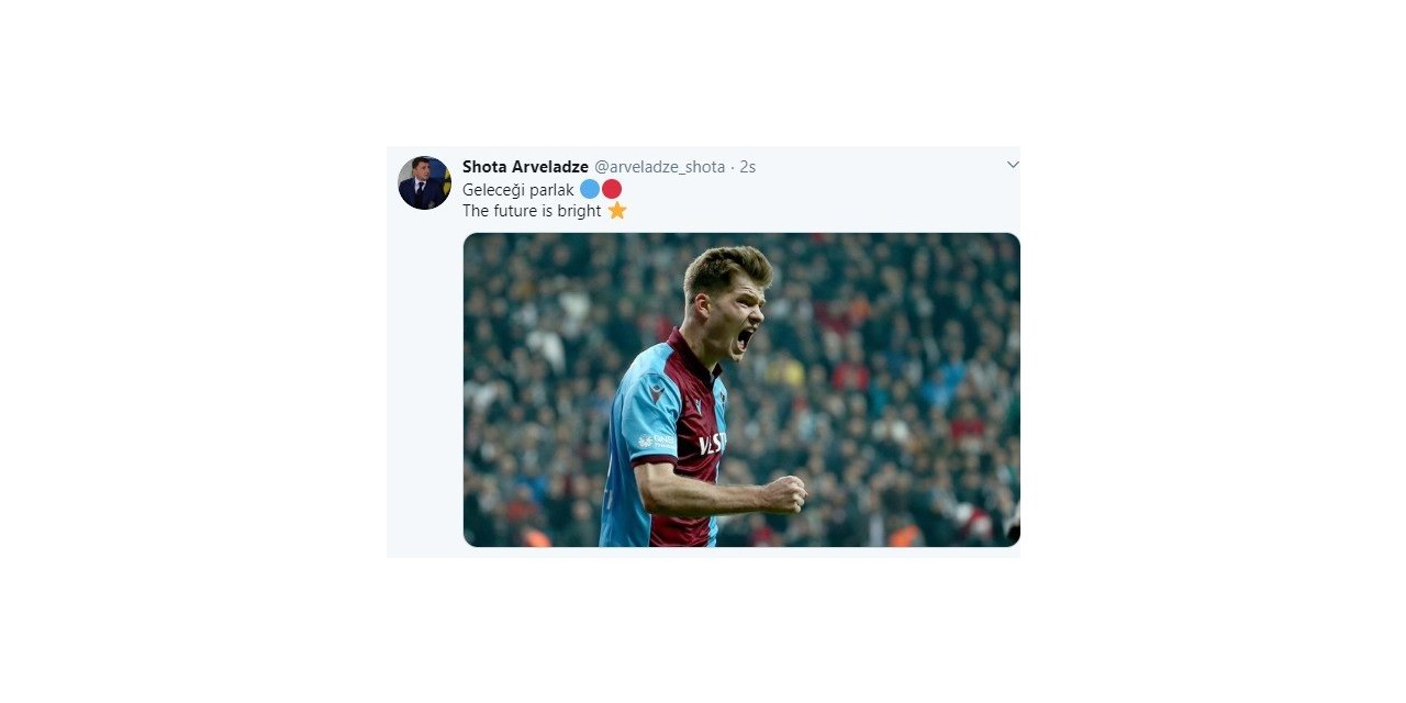 Shota Arvaledze’den, Sörloth’a övgü