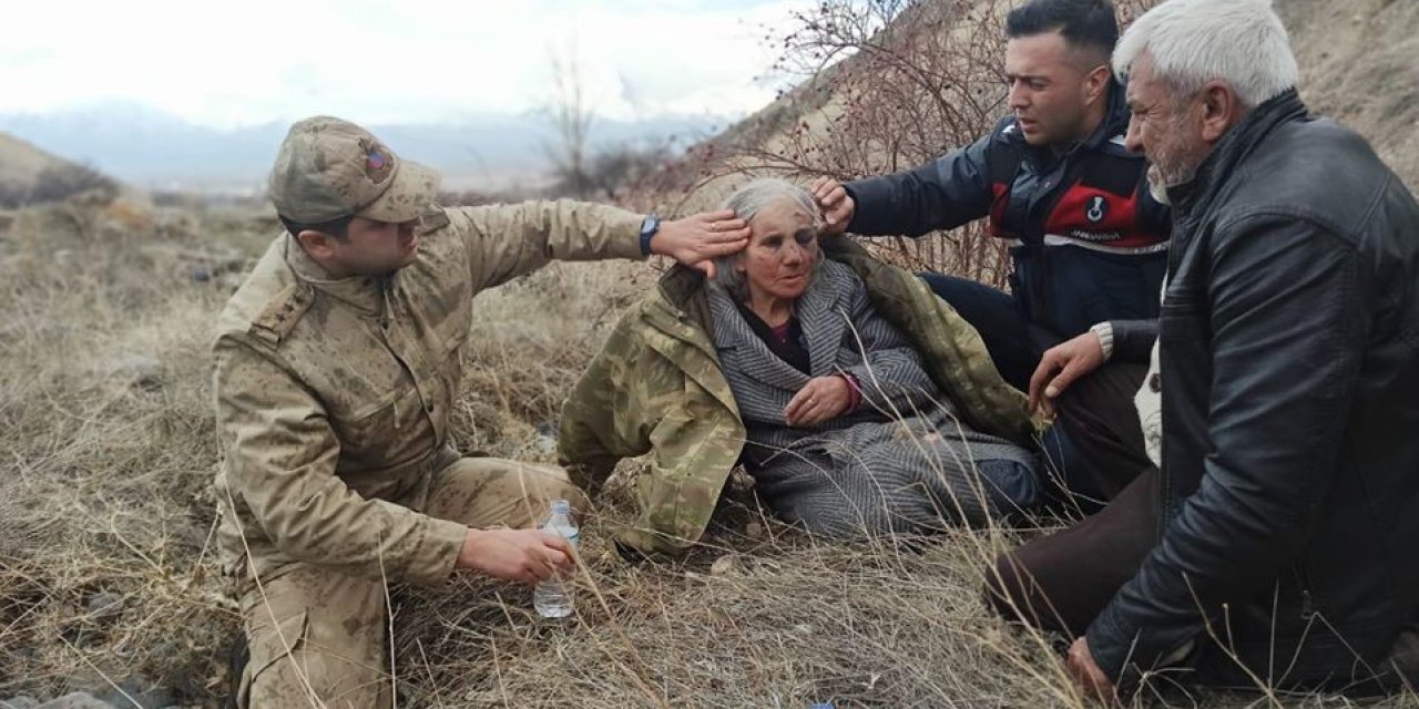 Kayıp yaşlı kadın jandarma ekiplerince bulundu