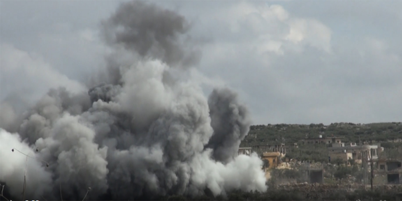 İdlib'de 18 sivil yerleşim Rus bombardımanı altında