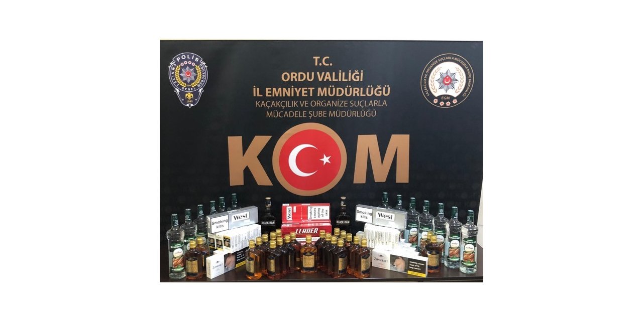 Ordu’da 29 şişe sahte alkol ele geçirildi