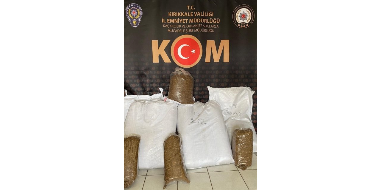 Kırıkkale’de 146 kilogram kaçak tütün ele geçirildi