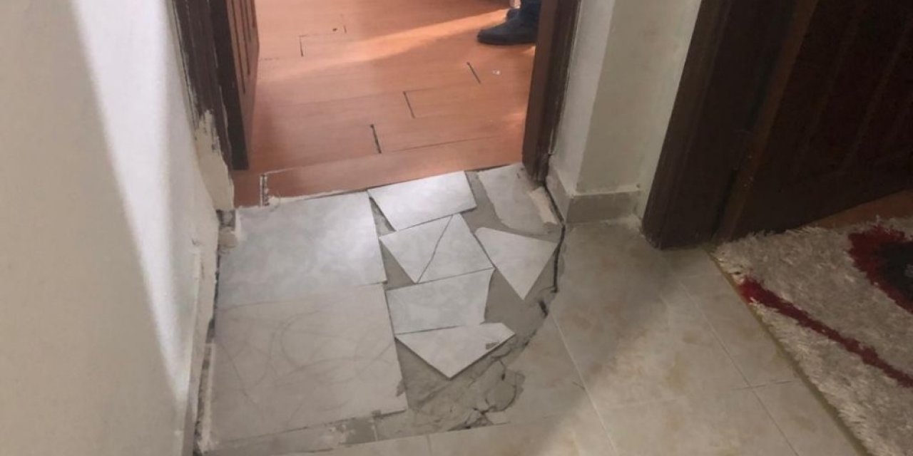 Başkent’te bodrum katında çökme olan bina tahliye edildi