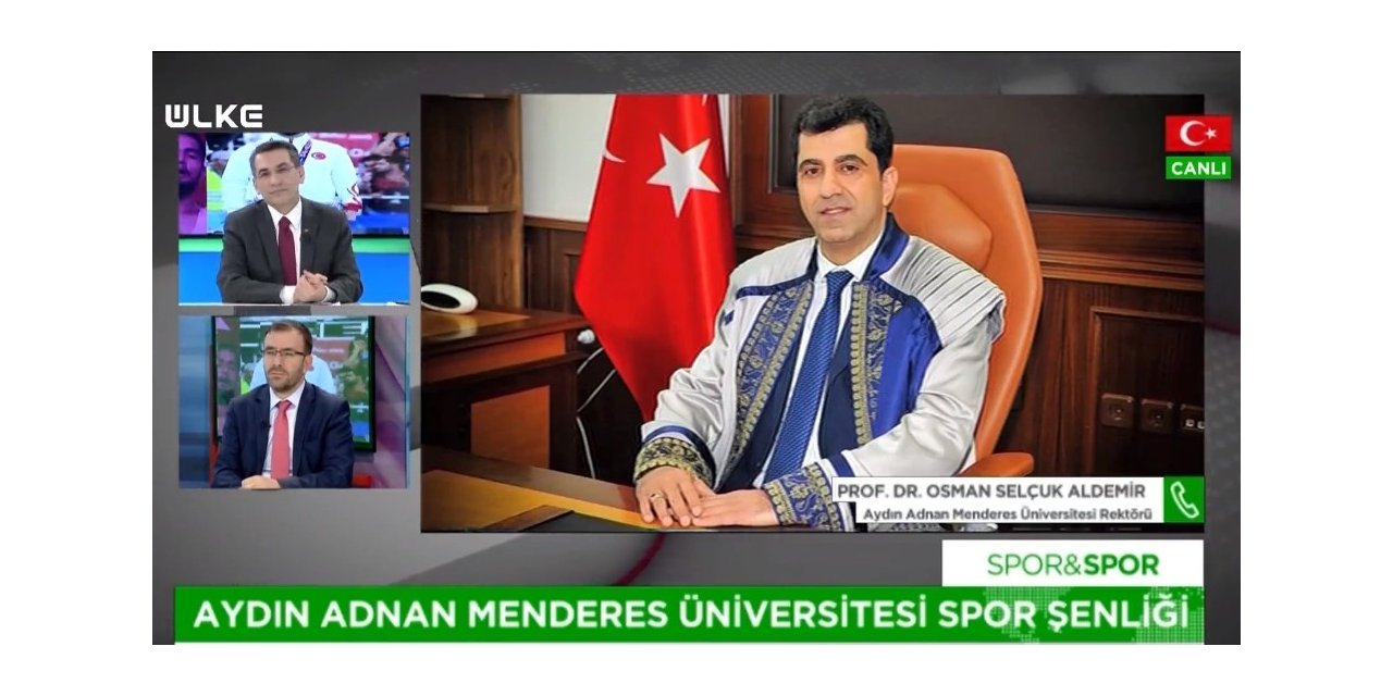 Rektör Aldemir, 25. Spor Şenliği’ni ekranlarda anlattı