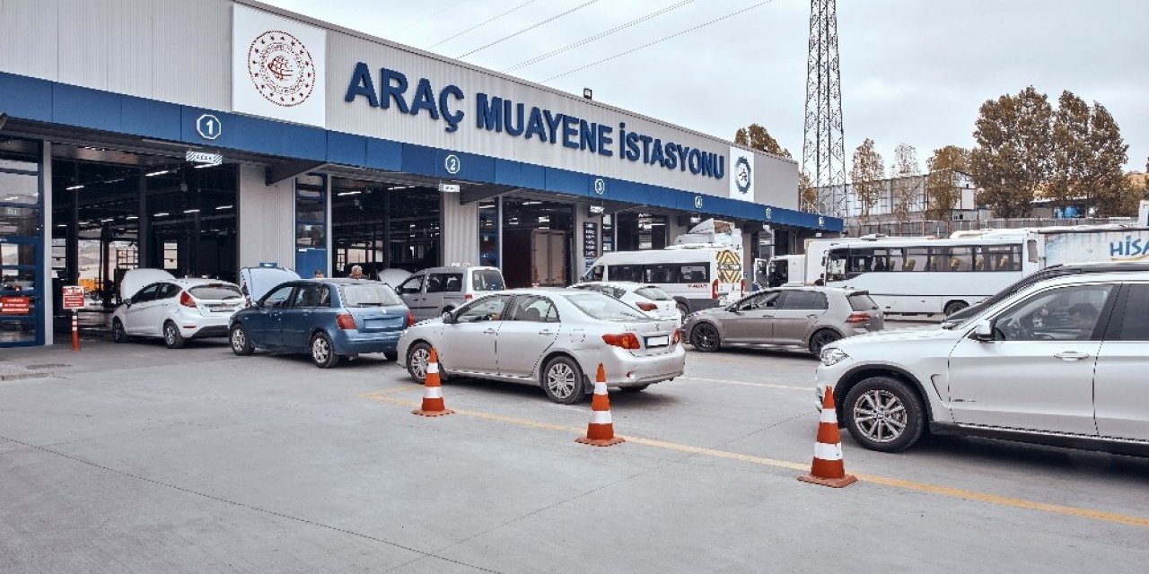 Gecikilen her ay için araç muayene ücreti yüzde 5 fazlası ile alınıyor