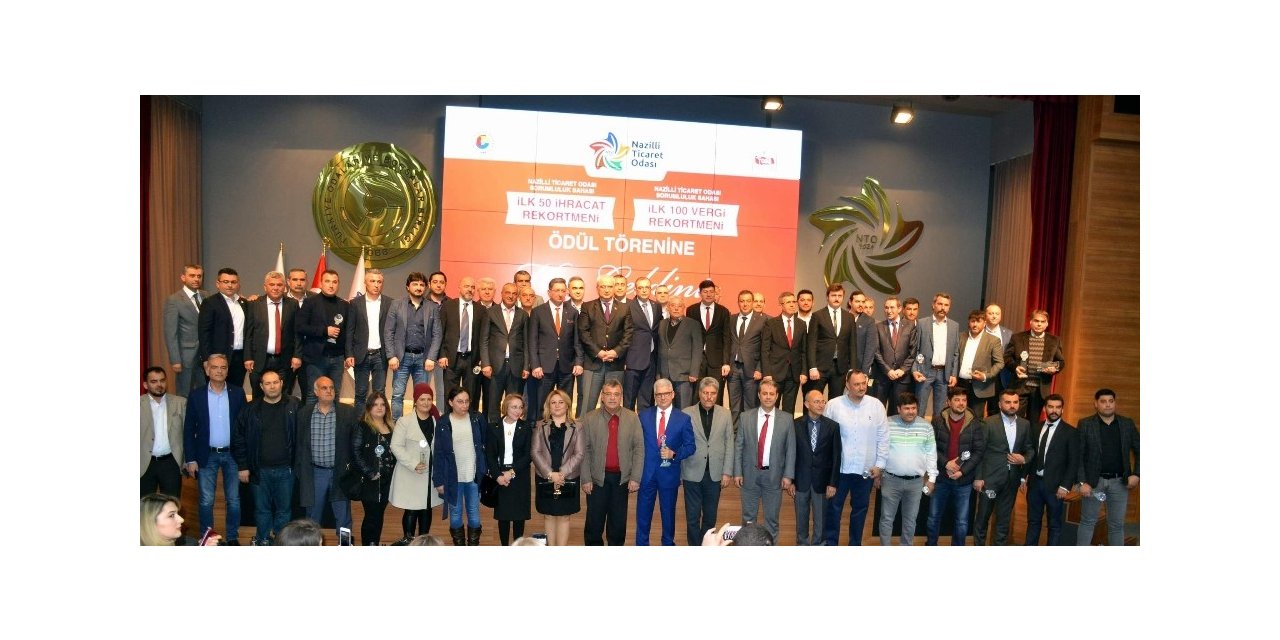 Nazilli’de ekonominin öncüleri ödüllendirildi