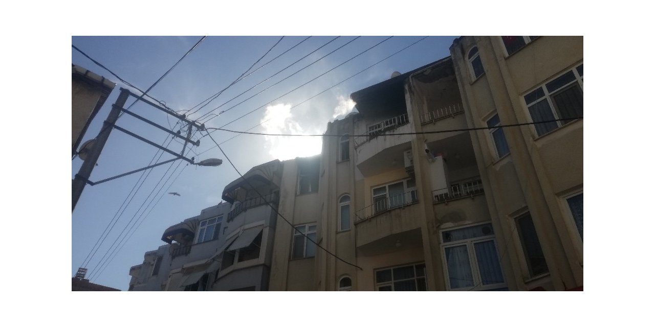 Apartman dairesinde yangın
