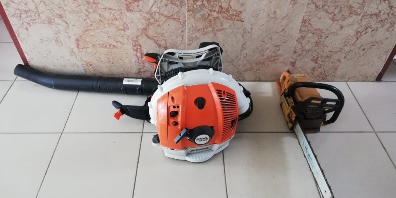 Sakarya’da ağaç kesme ve üfleme motoru çalan 5 hırsız tutuklandı
