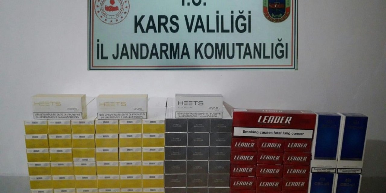 Digor’da kaçak sigara ele geçirildi