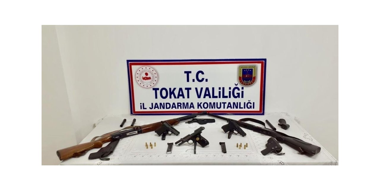 Tokat’ta silah kaçakçılığı yapan 3 kişi yakalandı