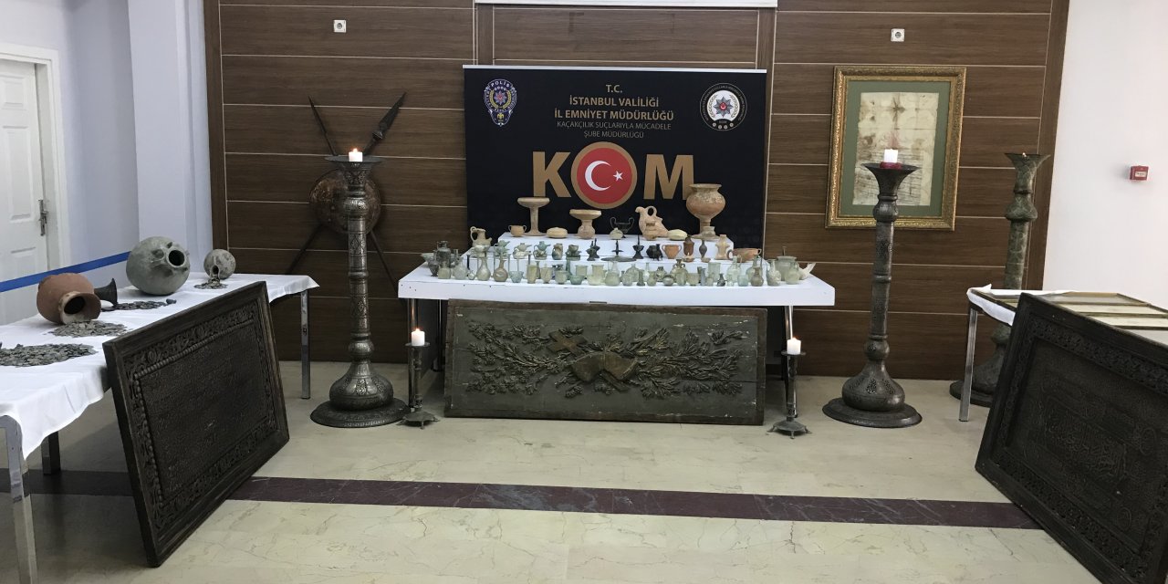 İstanbul'da 3 bin 718 parça tarihi eser ele geçirildi