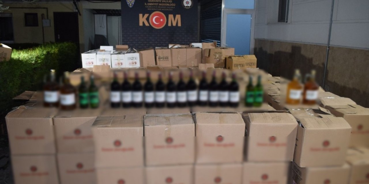 Osmaniye’de kaçak içki operasyonu