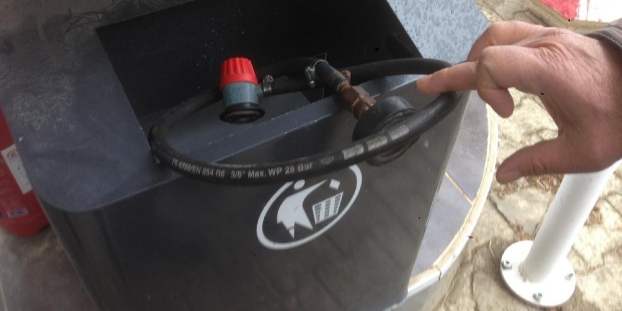 Petrol istasyonunda mutfak tüpüne LPG doldurma aparatı ele geçirildi